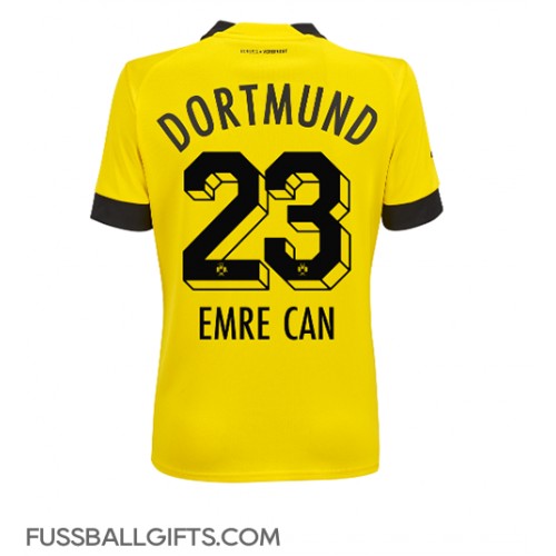 Borussia Dortmund Emre Can #23 Fußballbekleidung Heimtrikot Damen 2022-23 Kurzarm